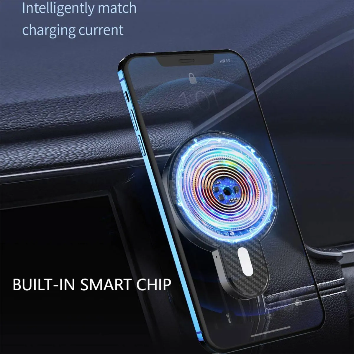 LDNIO MA20 15W Magnetic Wireless Charging Car Phone Holder