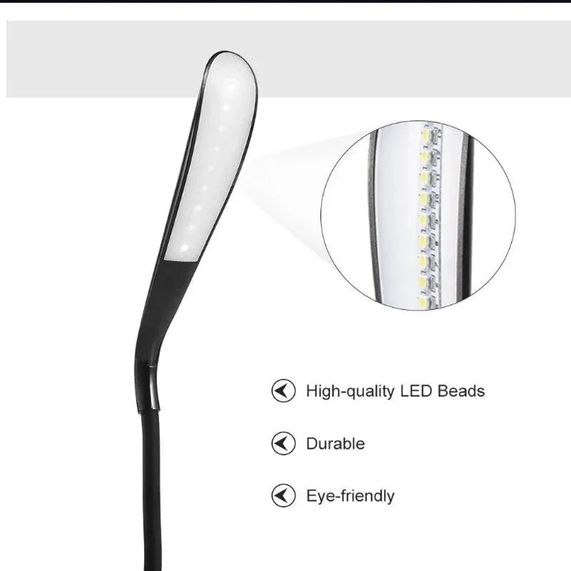 LED Desk Lamp: Dimmable Touch Sensor Night Light for Laptops