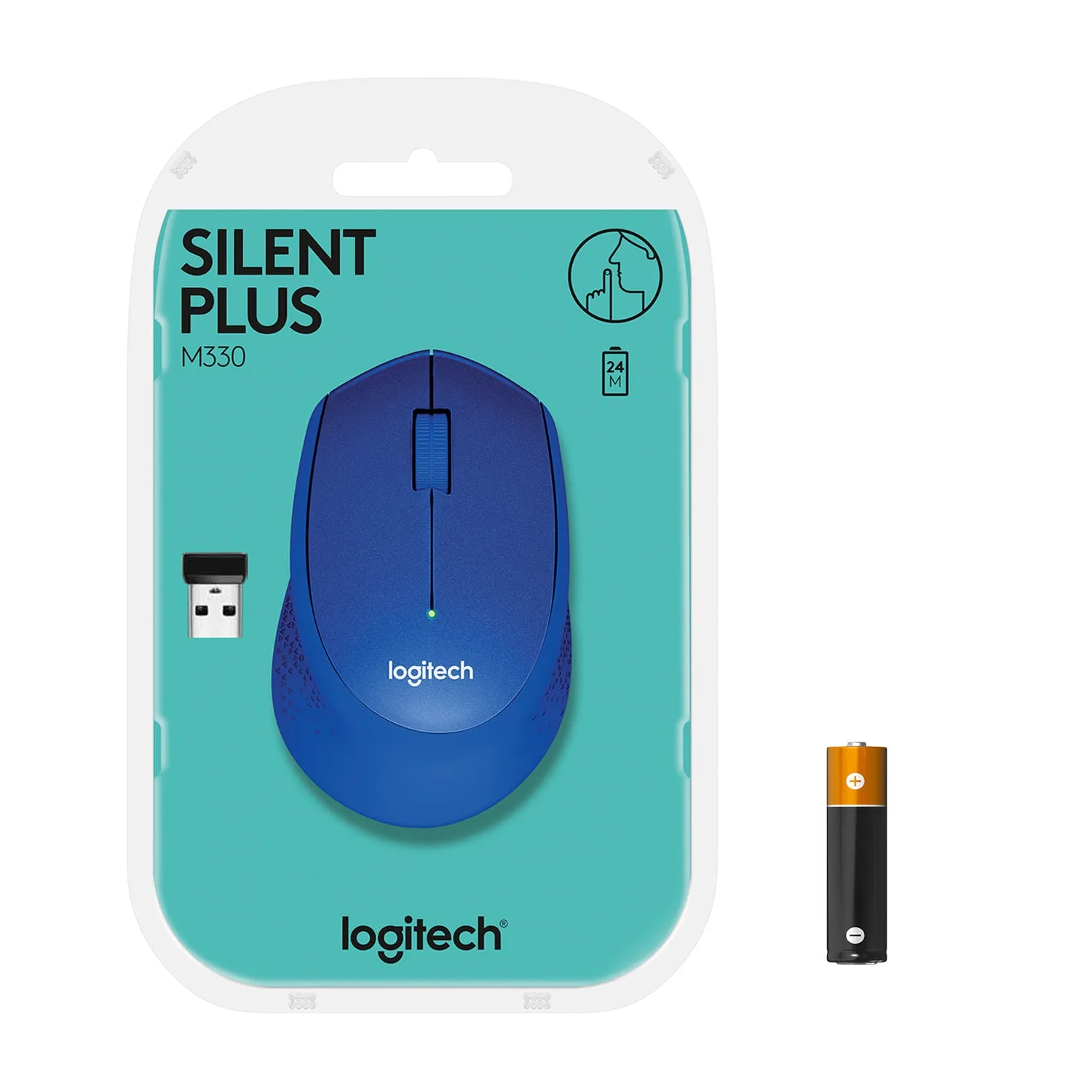 Logitech M330 Silent Plus Wireless Blue