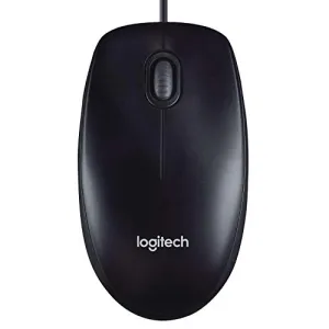 Logitech M90 Wired USB Mouse, 1000 DPI Optical Mouse for PC/Mac/Laptop - Black