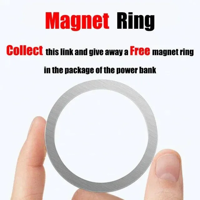 MagSafe Magnetic Wireless Power Bank for iPhone 12-15 Pro MAX, Samsung, and Xiaomi