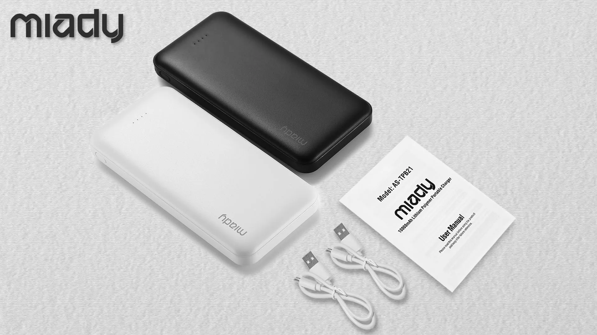 Miady Portable Charger 2 Pack