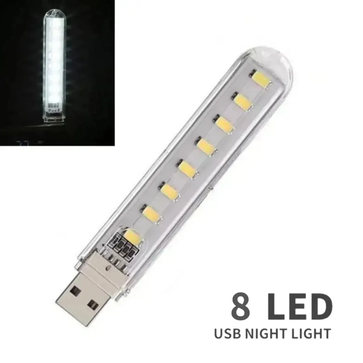 Mini USB LED Book Light: Bright Portable Lamp for PC Laptop.