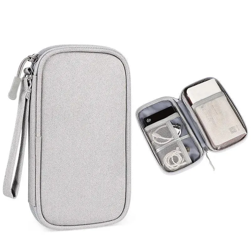 Portable Cable Winder Organizer Waterproof Storage Bag for Power Bank Digital Cable Case Earphone Oxford Cloth Earphone Case