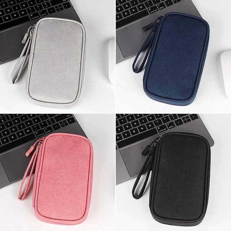 Portable Cable Winder Organizer Waterproof Storage Bag for Power Bank Digital Cable Case Earphone Oxford Cloth Earphone Case