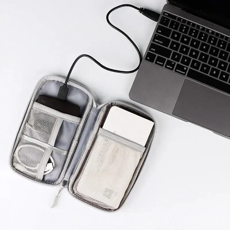 Portable Cable Winder Organizer Waterproof Storage Bag for Power Bank Digital Cable Case Earphone Oxford Cloth Earphone Case