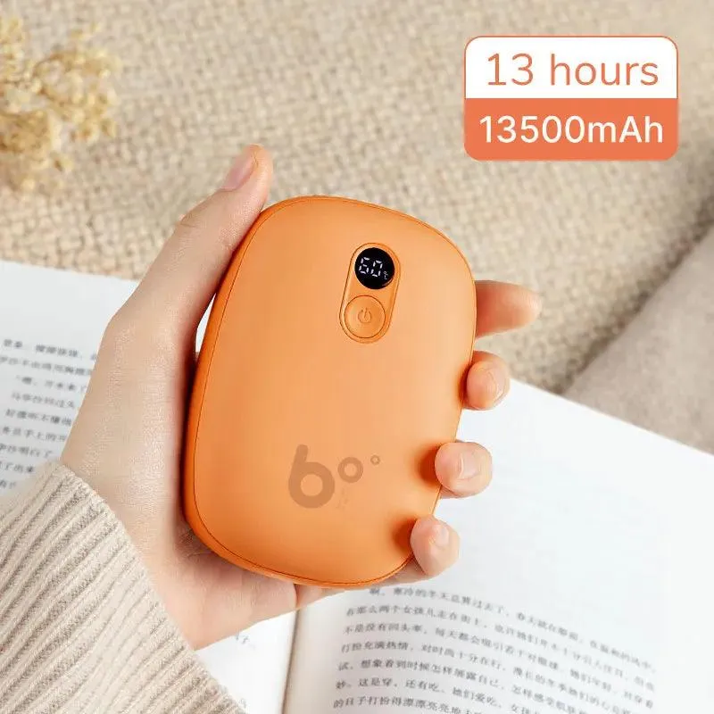 Portable Hand Warmer & Power Bank - Instant Heat with Digital Display & Long-lasting Battery