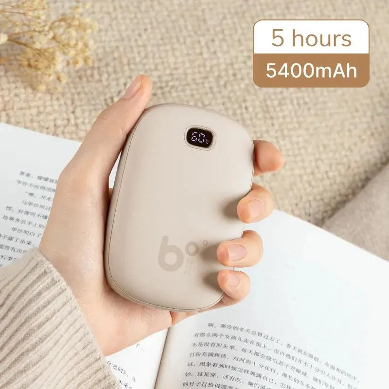 Portable Hand Warmer & Power Bank - Instant Heat with Digital Display & Long-lasting Battery