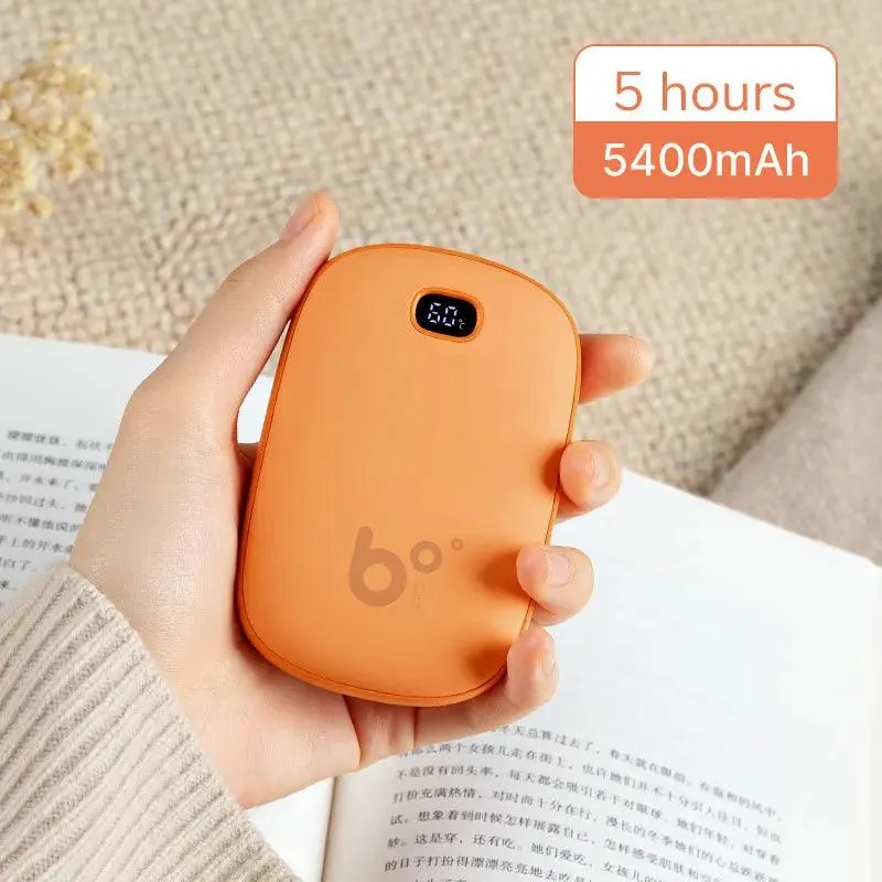 Portable Hand Warmer & Power Bank - Instant Heat with Digital Display & Long-lasting Battery