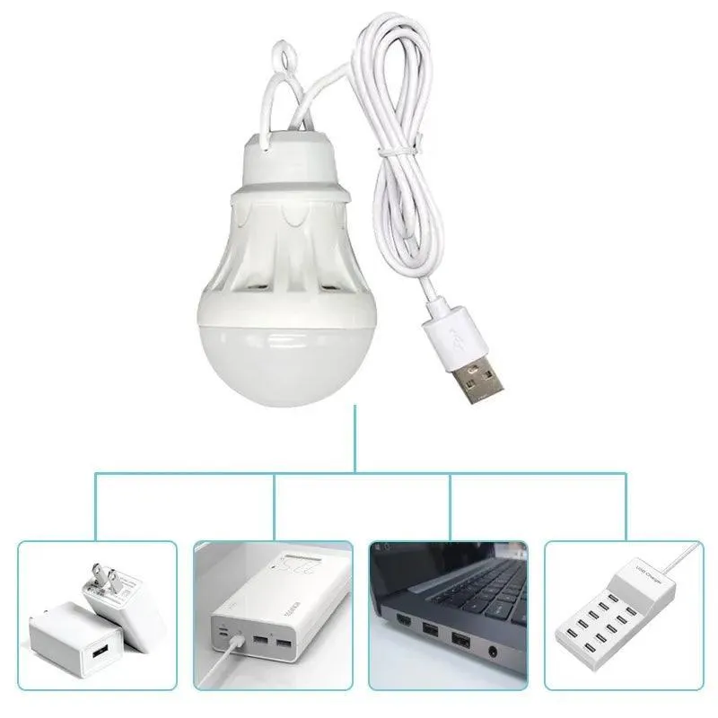 Portable LED Light Bulb: Versatile Mini Lamp for Camping & Study