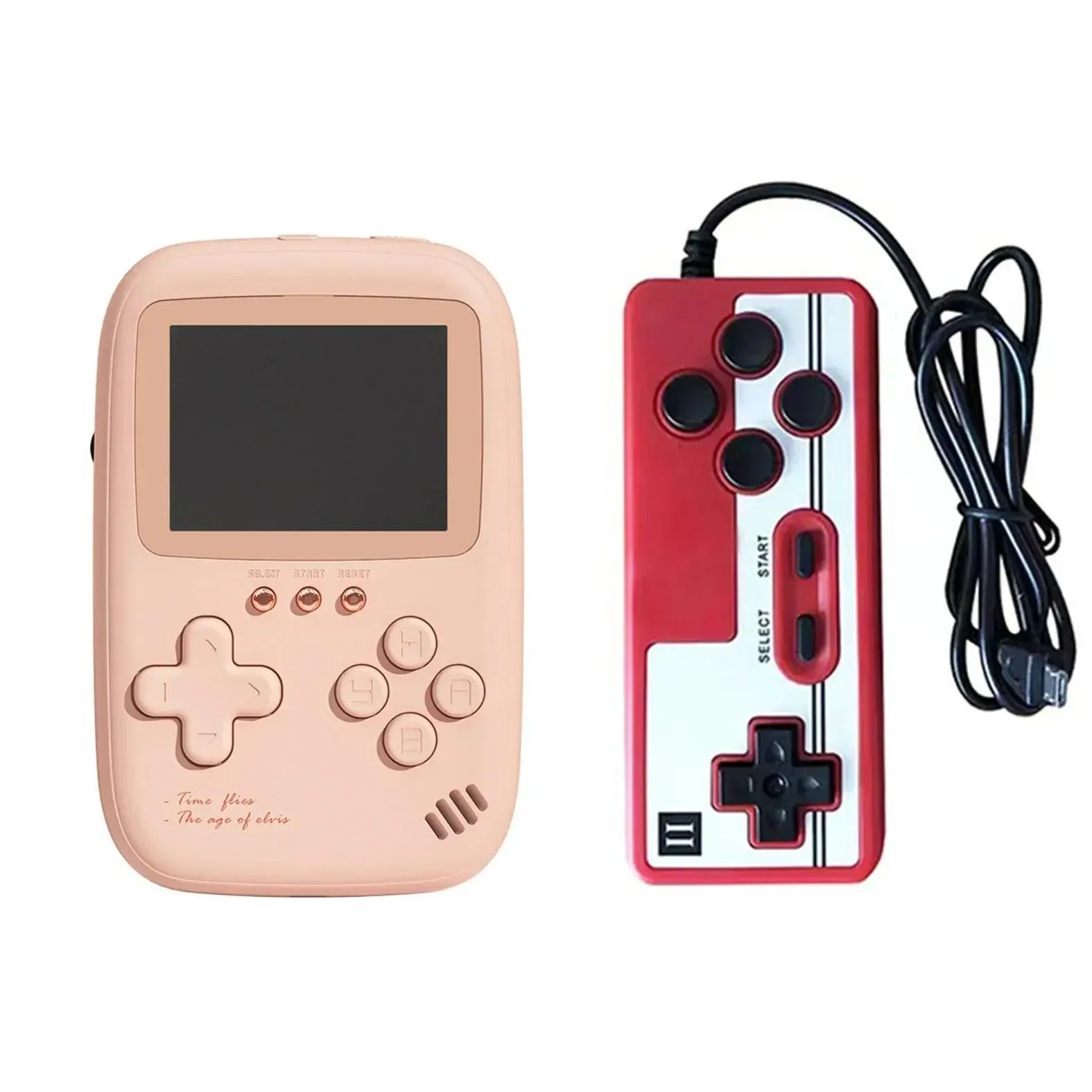 Portable Retro Game Console with 10000 mAh Battery and Dual USB Outputs - 2.8 Inch Handheld Gaming Device