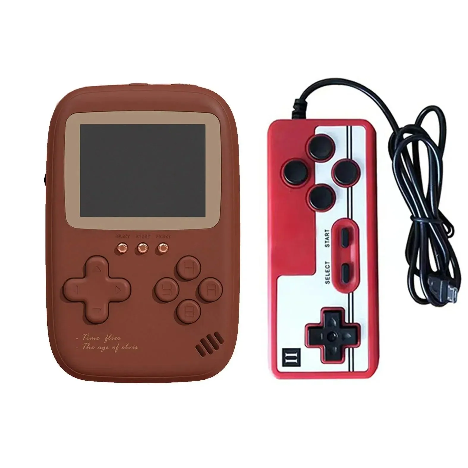 Portable Retro Game Console with 10000 mAh Battery and Dual USB Outputs - 2.8 Inch Handheld Gaming Device