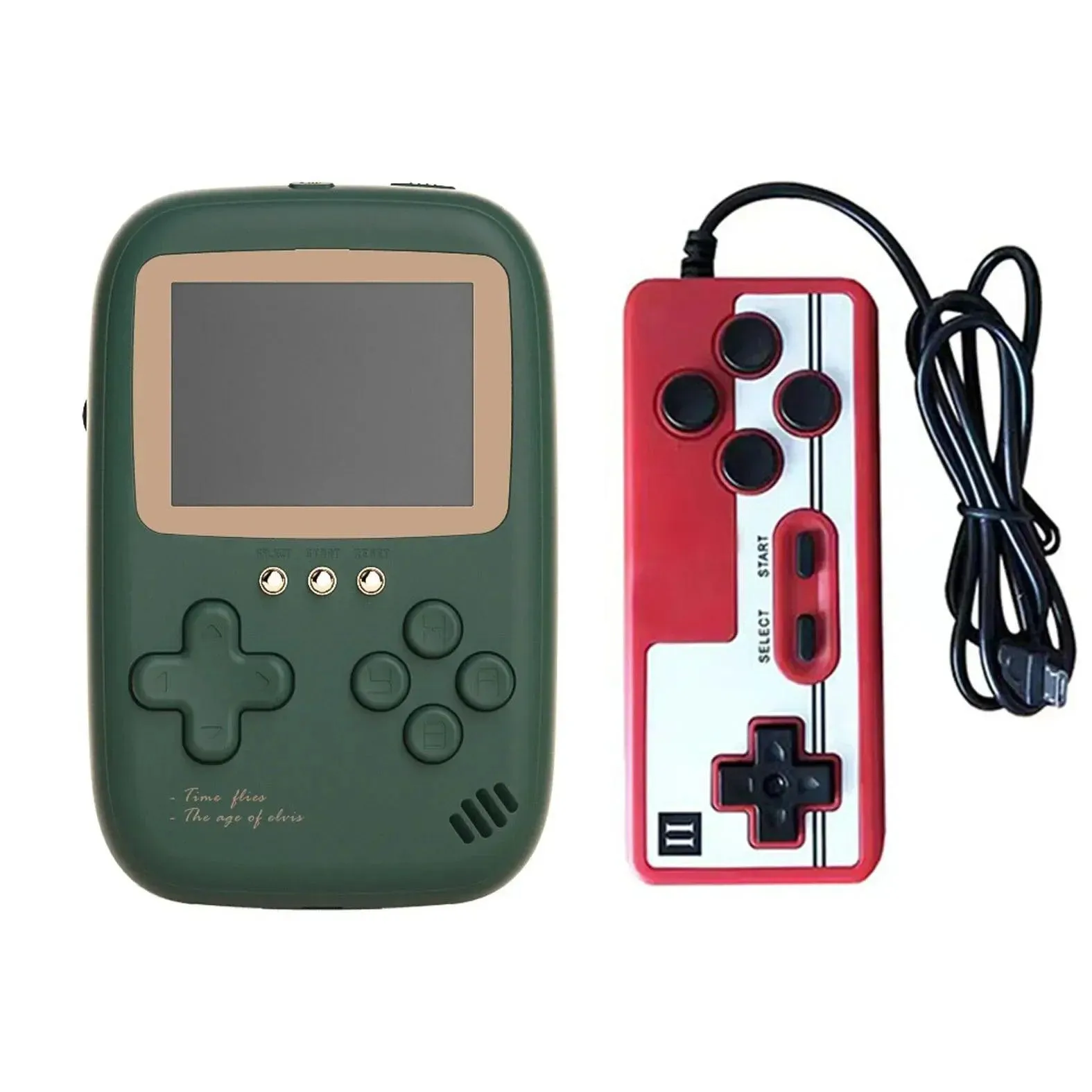 Portable Retro Game Console with 10000 mAh Battery and Dual USB Outputs - 2.8 Inch Handheld Gaming Device