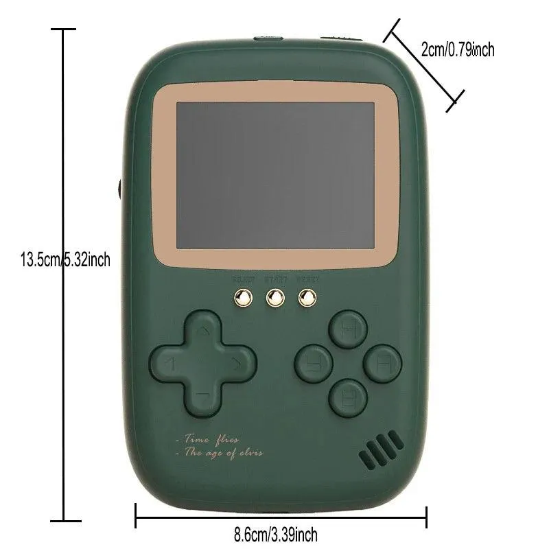 Portable Retro Game Console with 10000 mAh Battery and Dual USB Outputs - 2.8 Inch Handheld Gaming Device