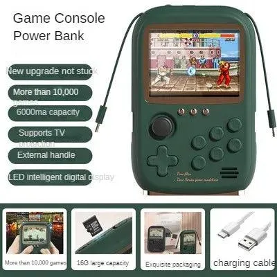 Portable Retro Gaming Console & Power Bank Combo