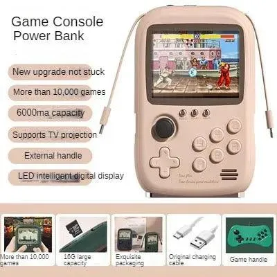 Portable Retro Gaming Console & Power Bank Combo