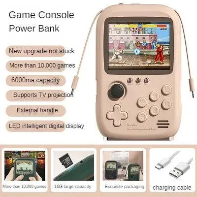 Portable Retro Gaming Console & Power Bank Combo