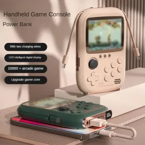 Portable Retro Gaming Console & Power Bank Combo