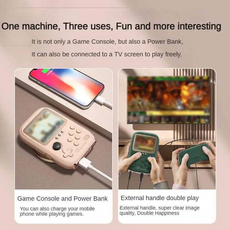 Portable Retro Gaming Console & Power Bank Combo