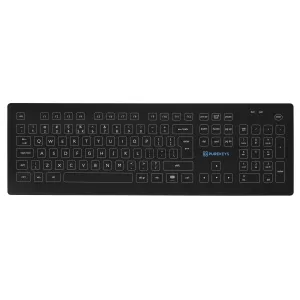 Purekeys Wireless Full Size Keyboard in Black - IP66 with Tactile Feedback