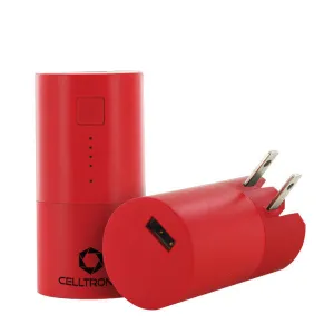 Red Hot Power 2,600 mAh Power Bank w/ Wall Charger