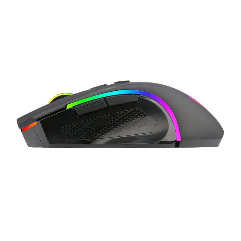 Redragon Griffin Elite 4000Dpi Rgb Wireless Ergo Gaming Mouse - Black