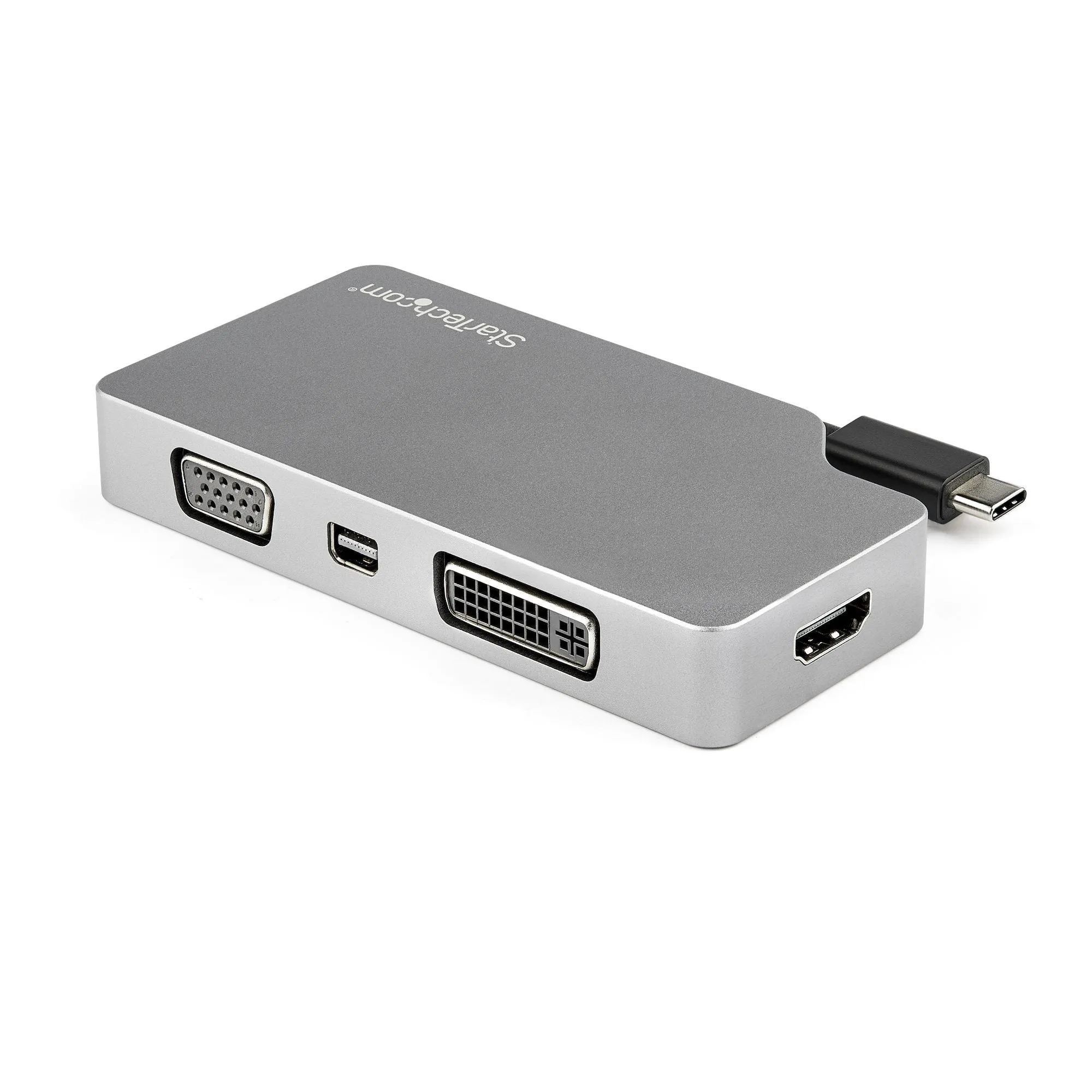 Startech.Com Usb-C Multiport Adapter - Usb-C / Hdmi, Vga, Mini Dp, Dvi