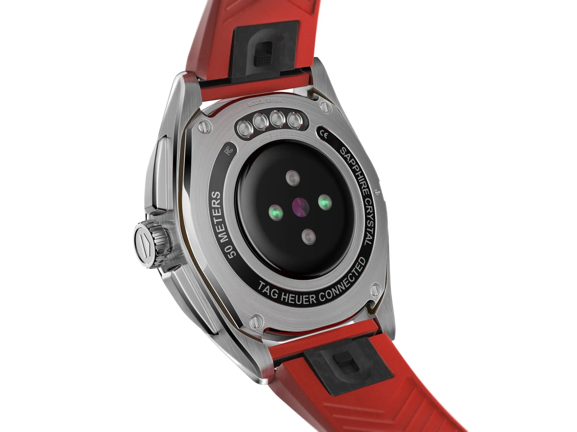 TH Watch Connected Calibre E4 42 Red Rubber