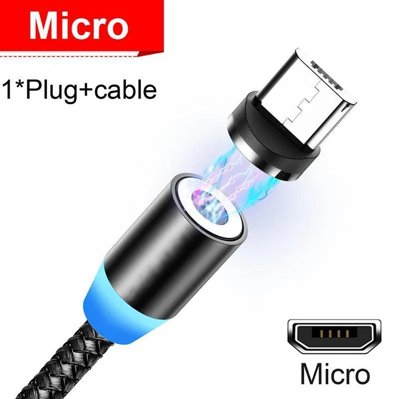 USB Magnetic  Automatic Adsorption Design Mobile Phone Fast Charging Cable