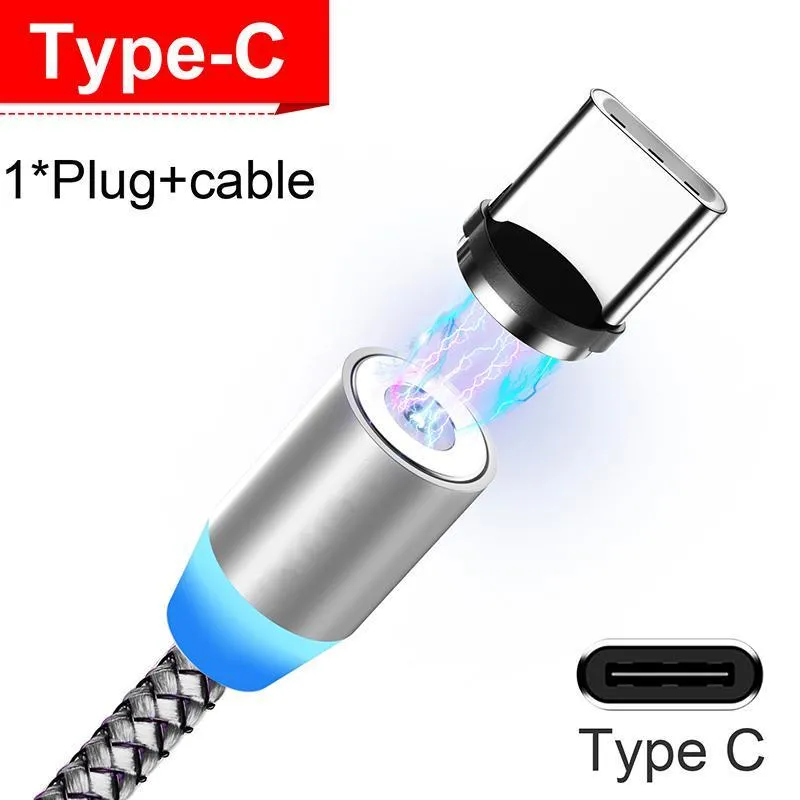 USB Magnetic  Automatic Adsorption Design Mobile Phone Fast Charging Cable