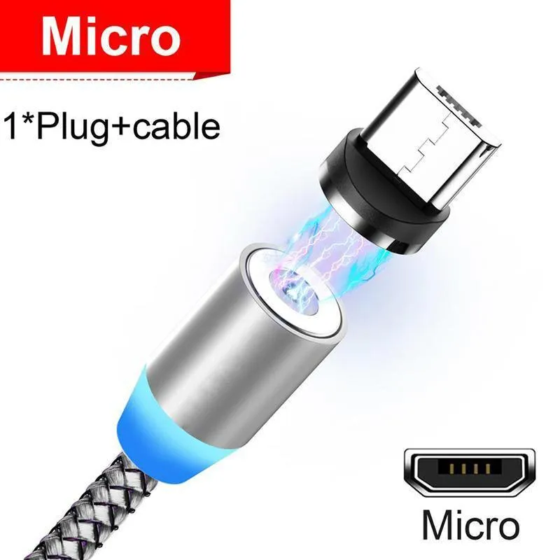 USB Magnetic  Automatic Adsorption Design Mobile Phone Fast Charging Cable