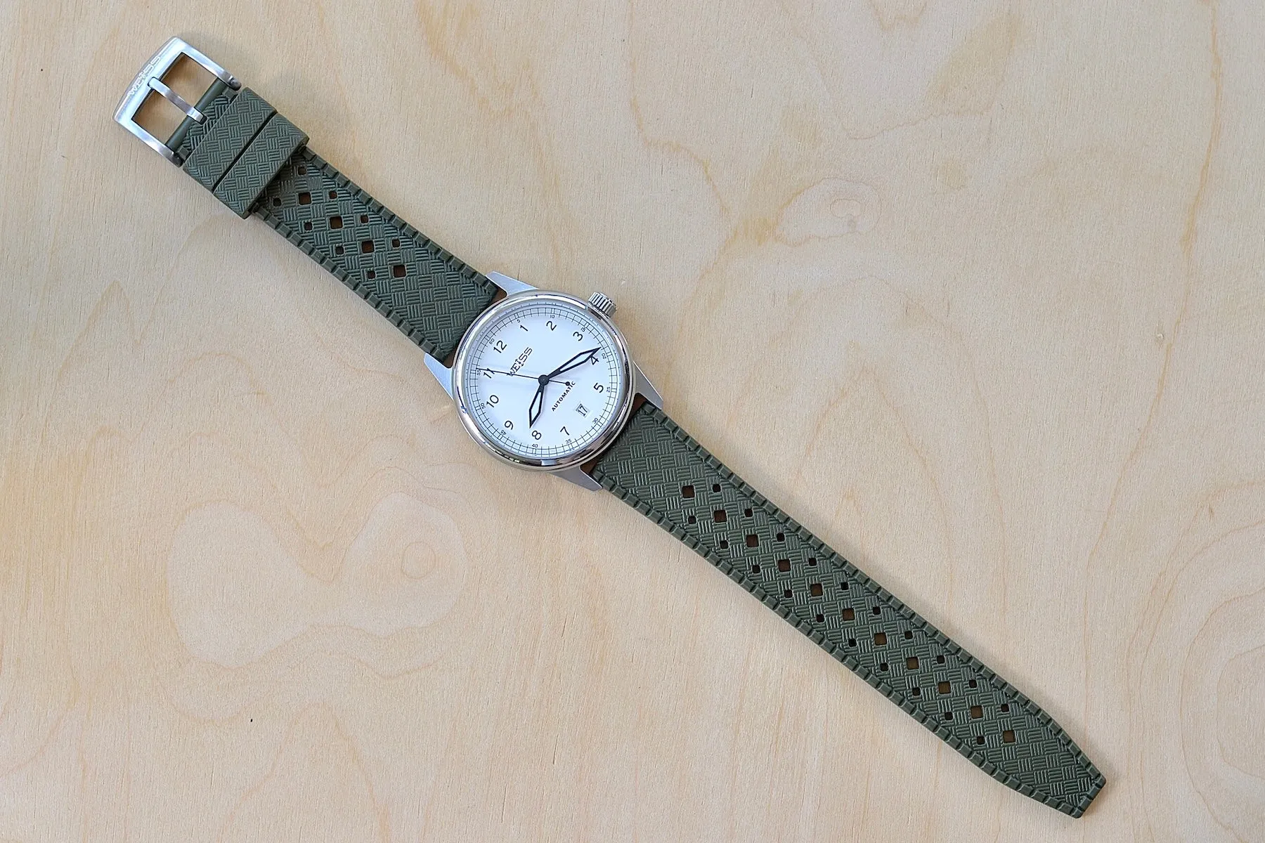 Weiss Watch - 38MM Automatic Issue Field Watch White Dial and Date