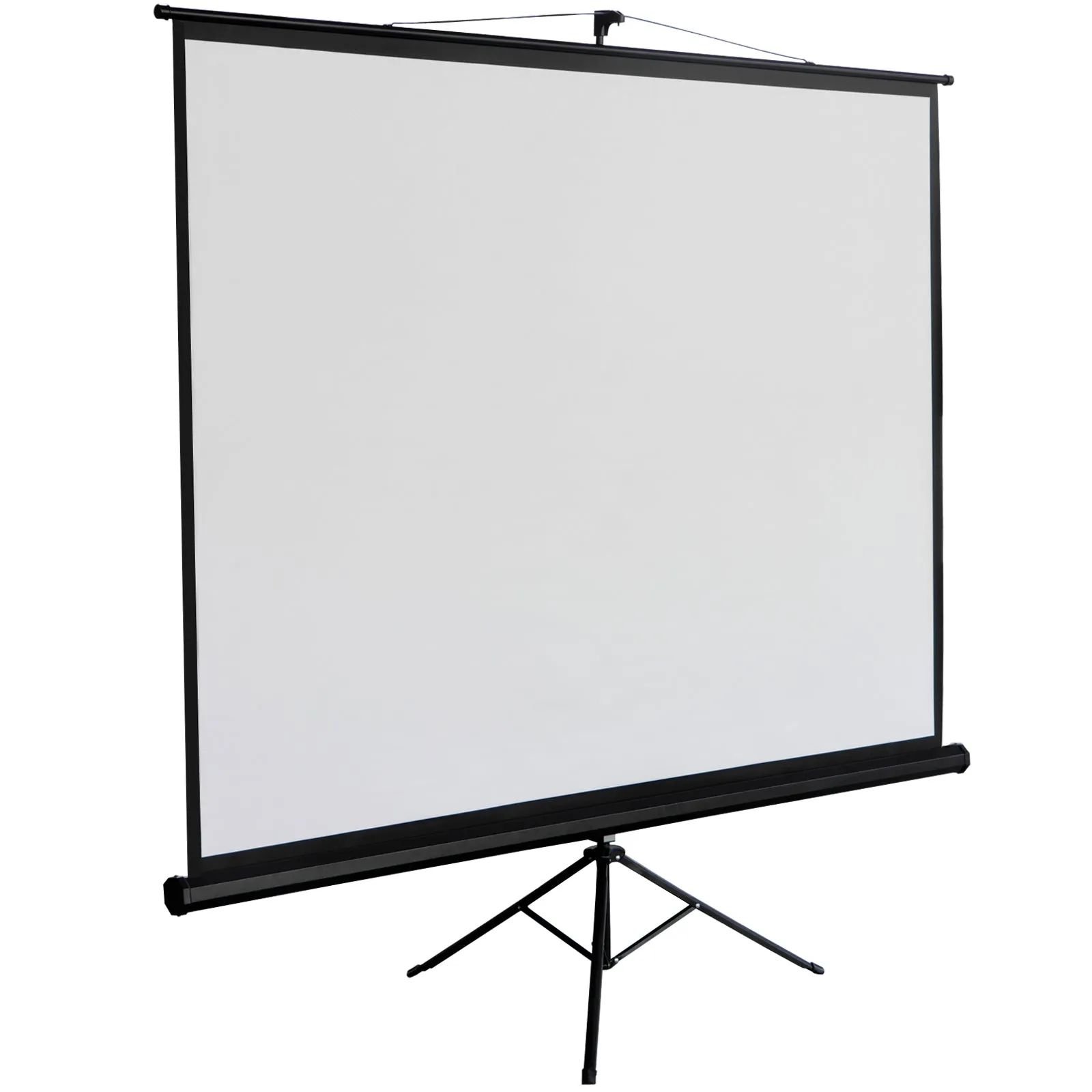 ZENY™ Manual Drop Down Projection Screen with Stand Diagonal 100 Inch HD 4:3 for Outdoor Indoor