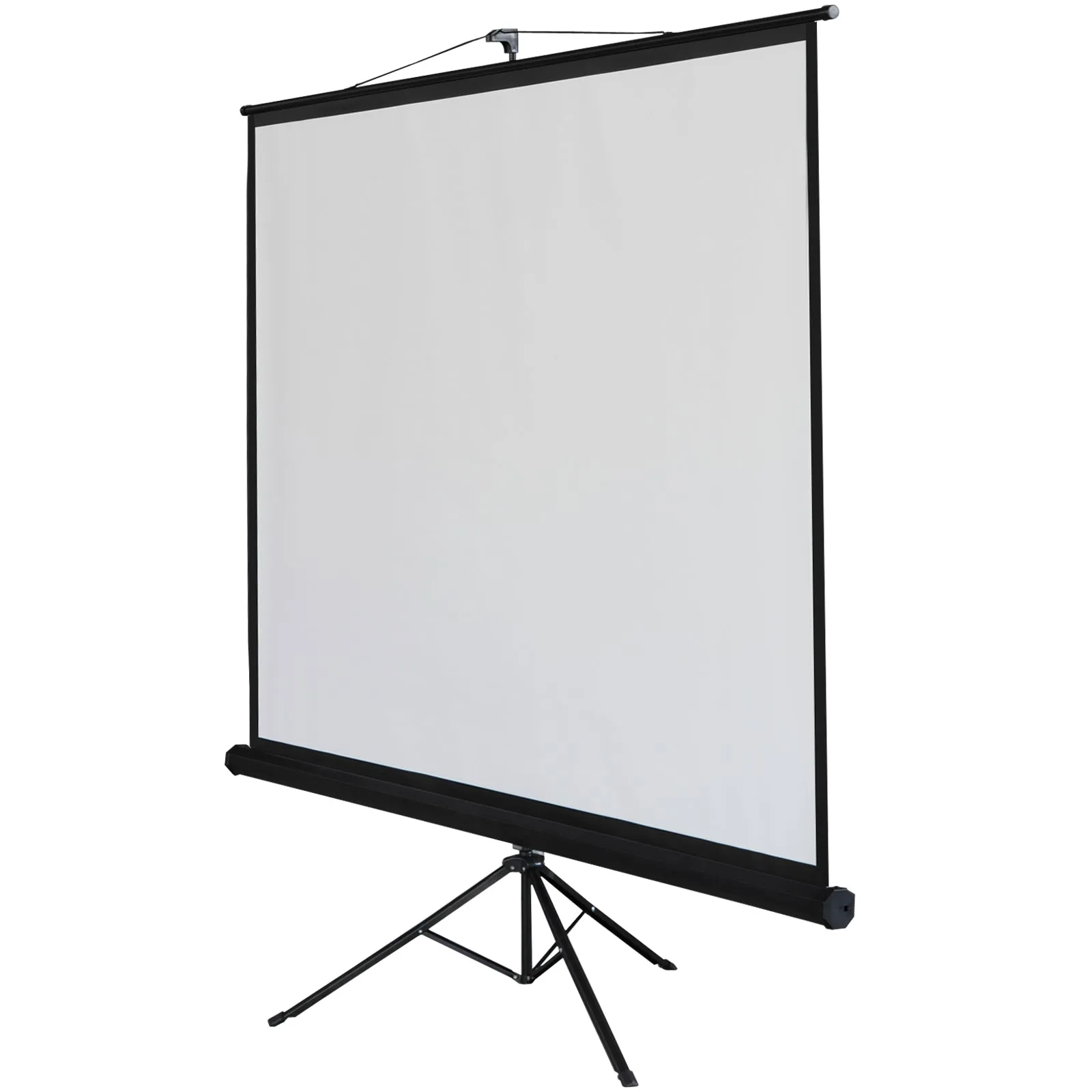 ZENY™ Manual Drop Down Projection Screen with Stand Diagonal 100 Inch HD 4:3 for Outdoor Indoor